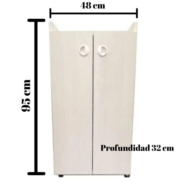 Zapatera tipo ropero organizador de calzados en blanco - Imagen 4