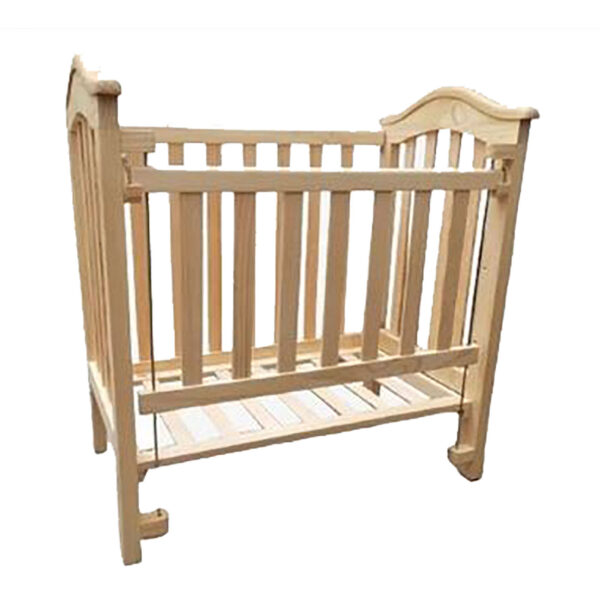 Cuna de bebe en madera con colchón - Imagen 4