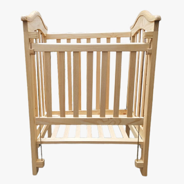Cuna de bebe en madera con colchón - Imagen 2