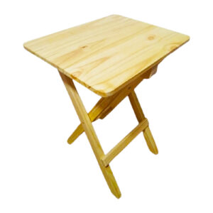 Mesa Auxiliar Multiuso Plegable en madera pino natural
