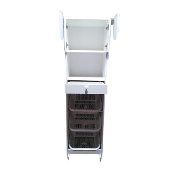 Verdulero Alacena Mueble De Cocina Canasta Gabinete Blanco - Imagen 2