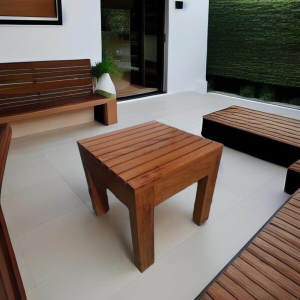 Mesa de centro Contry Cuadrada en madera - Imagen 5