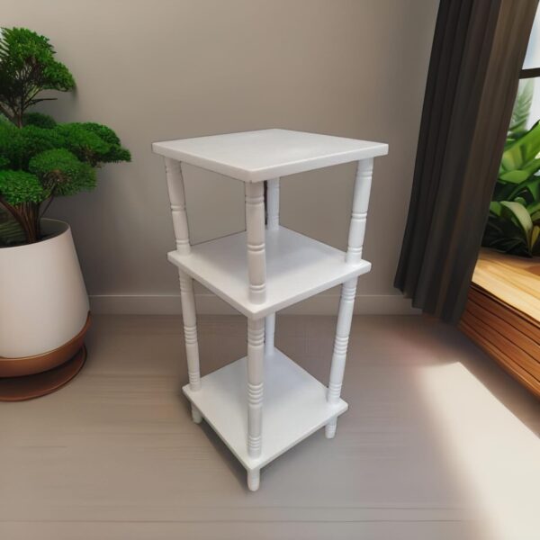 Mesa Auxiliar Tunner En Madera Tonillo Blanco - Imagen 5