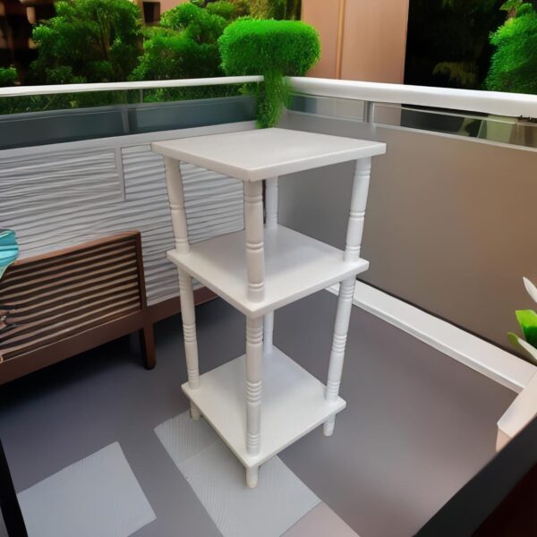 Mesa Auxiliar Tunner En Madera Tonillo Blanco - Imagen 6