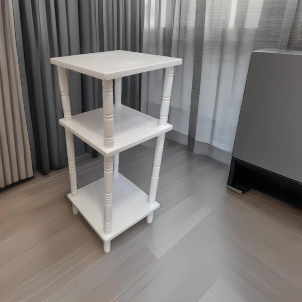 Mesa Auxiliar Tunner En Madera Tonillo Blanco - Imagen 4
