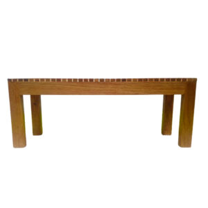 Banca Banqueta largo Terracota en madera natural 1.20 cms Tornillo