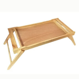 Mesa De Cama Bandeja De Desayuno Plegable en madera Natural