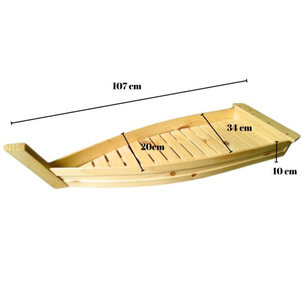 Barco Titanic madera tipo bandeja en madera para suchi comida marina - Imagen 2