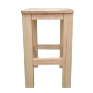 Banquito de madera Dancing madera pino natural laqueado