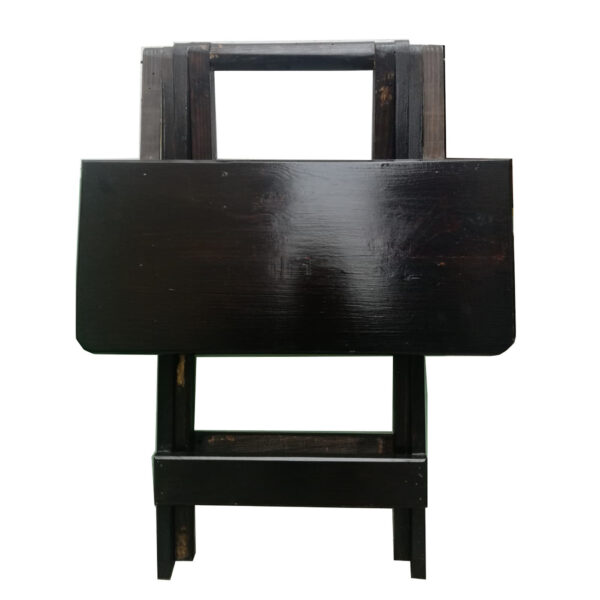 Mesa Plegable Sala O Jardin Woodflex Cuadrada En  Marron 60X80cm - Imagen 2
