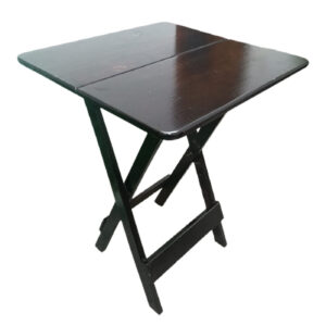 Mesa Plegable Sala O Jardin Woodflex Cuadrada En  Marron 60X80cm