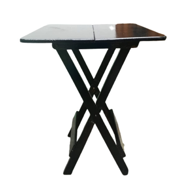 Mesa Plegable Sala O Jardin Woodflex Cuadrada En  Marron 60X80cm - Imagen 4