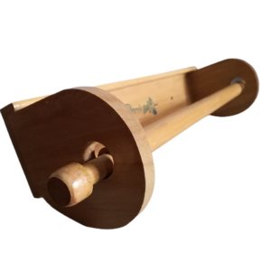 Porta papel toalla para cocina en madera natural