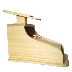 Lustrador de zapatos Limpia botas en madera natural