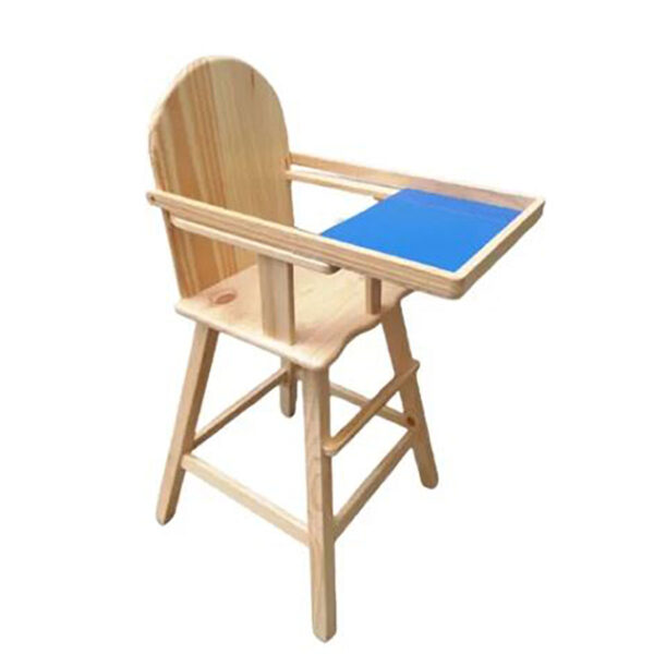 Silla de Comer para Bebés Booster Bandeja Desplegable Azul