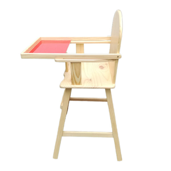 Silla de Comer para Bebés Booster Bandeja Desplegable Rojo - Imagen 4