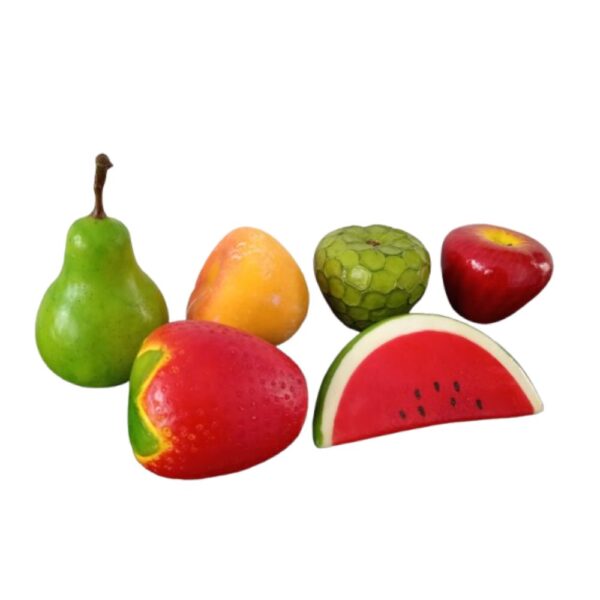 Frutas artificiales decorativas 6 Unidades - Imagen 3