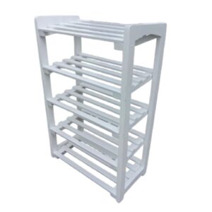 Zapatera abierta Club Net en madera Blanco