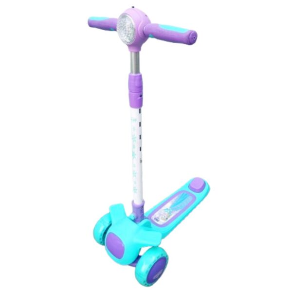 Scooter Frozen para Niñas con Luz, Música y Freno Trasero – Edad 7 a 10 Años