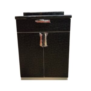 Repostero Alacena Mueble de Cocina Griego Negro en Melamina – 95x60x40 cm