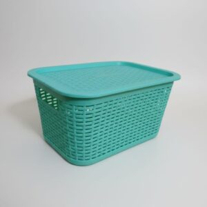 Cajita organizadora de plastico con tapa