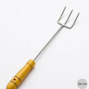 Trinche de metal grande para parrilla 64 cm de largo