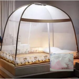 Mosquitero cama dormitorio 2 plazas y media malla blanca zancudos
