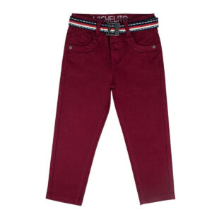 Pantalón para Niño en Drill Color Vino – Estilo y Comodidad para Toda Ocasión