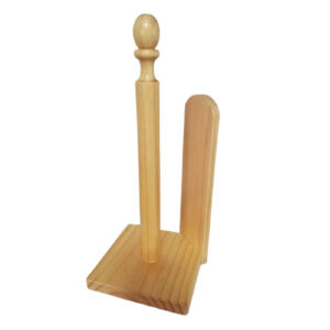 Porta Papel de Cocina de Madera – Organizador para Rollo de Papel Toalla