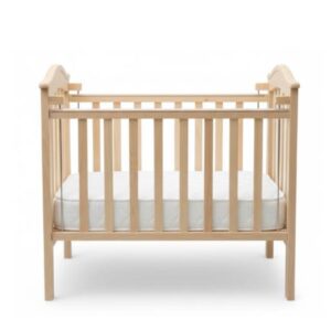 Colecho de Madera para Bebé con Colchón Incluido – Madera Pino Natural Ajustable a 3 Alturas