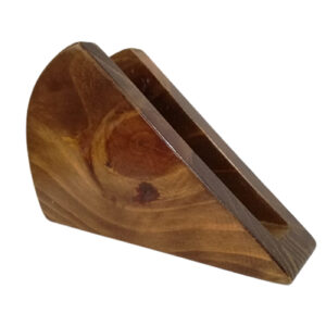 Servilletero de Madera Pino Natural para Mesa – Organizador Decorativo 16 cm