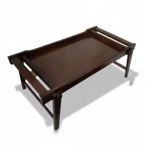 Mesa De Cama Bandeja De Desayuno Plegable en madera caoba
