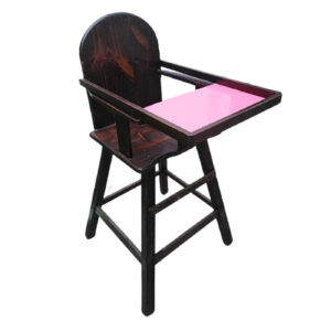 Silla de Comer para Bebé de Madera – Asiento Infantil Fijo y Seguro