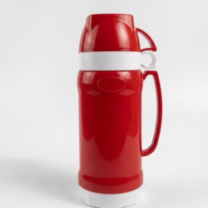 Termo 1.2L Rosado con 2 Tazas – Aislado Térmico para Bebidas Calientes y Frías
